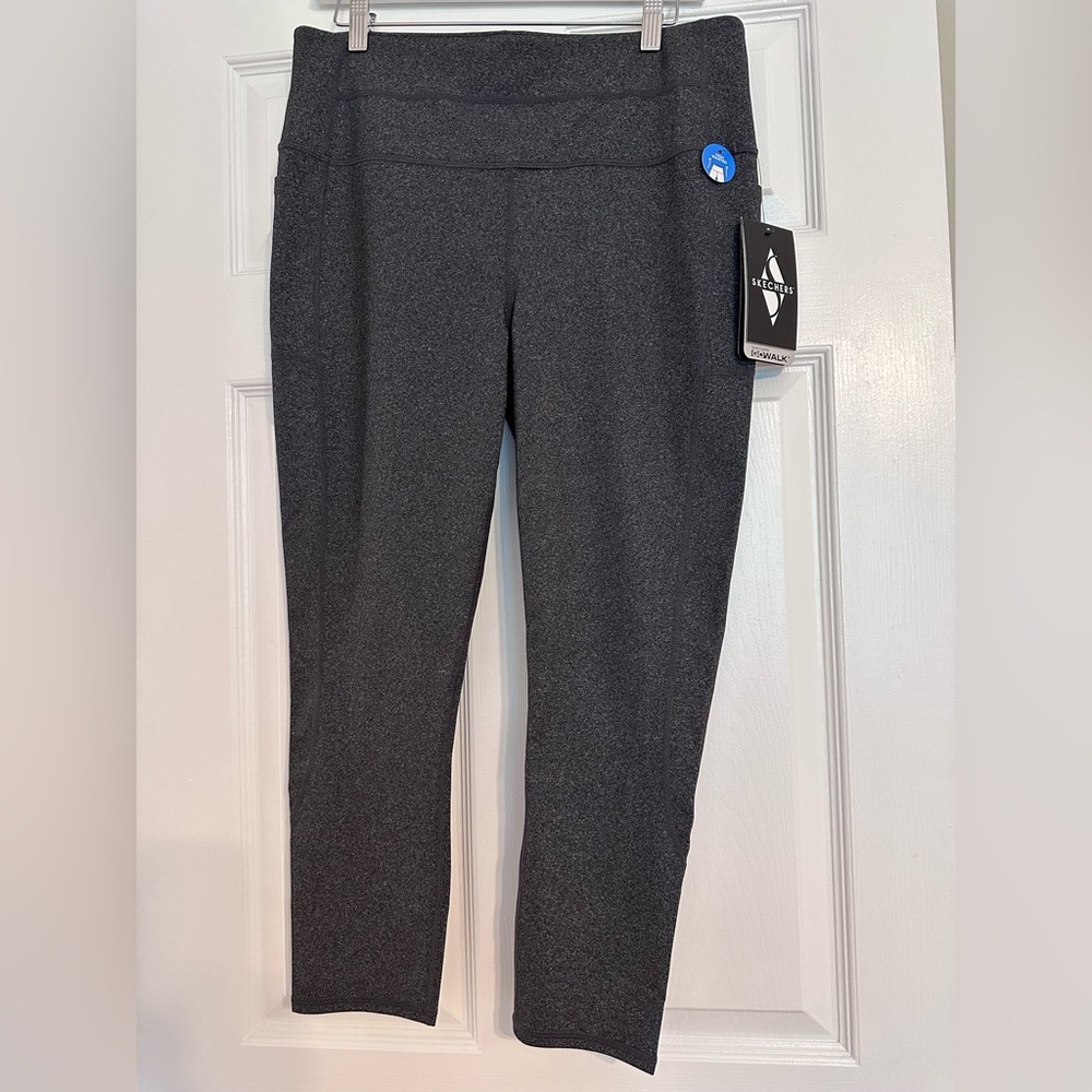 Skechers Go Walk 7/8 leggings NWT grey size XL